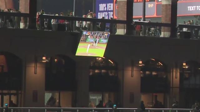 Oracle Park video monitor McCovey Cove 