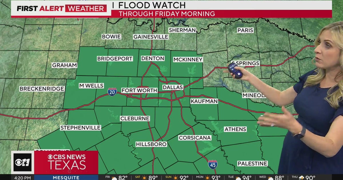Rainy Thursday continues in North Texas - CBS Texas