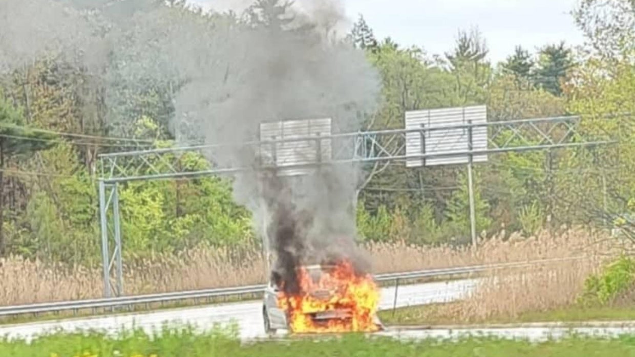 Woman survives car fire after brakes fail going 60 mph on New Hampshire ...