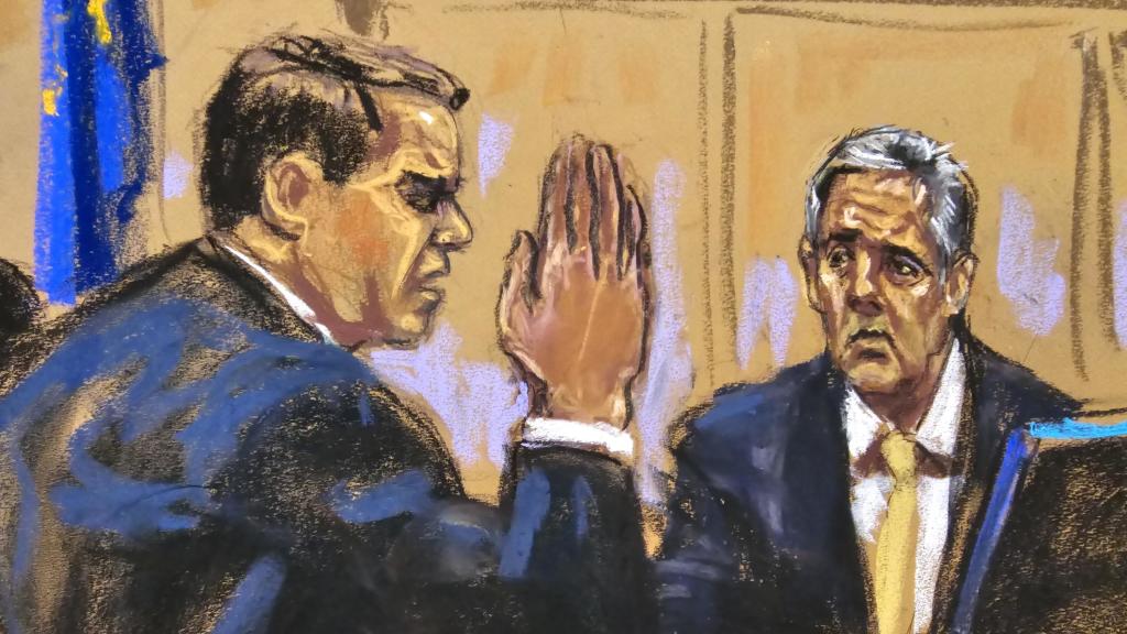 Michael Cohen faces sharp questioning at Trump trial as court wraps
for the week