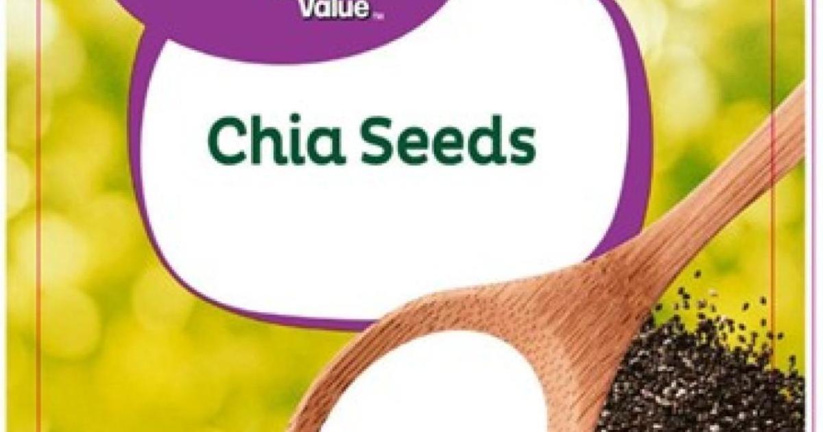 Walmart chia seeds sold nationwide recalled due to salmonella bacteria
