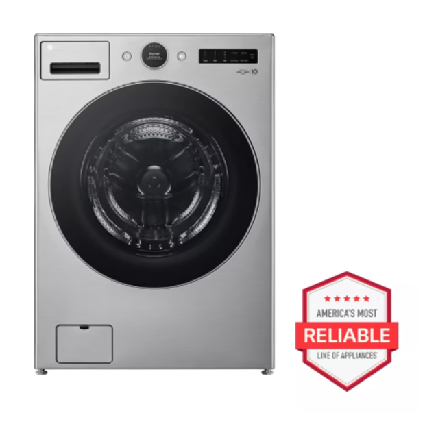 LG 4.5 cu. ft. Capacity Smart Front Load Energy Star Washer with TurboWash 