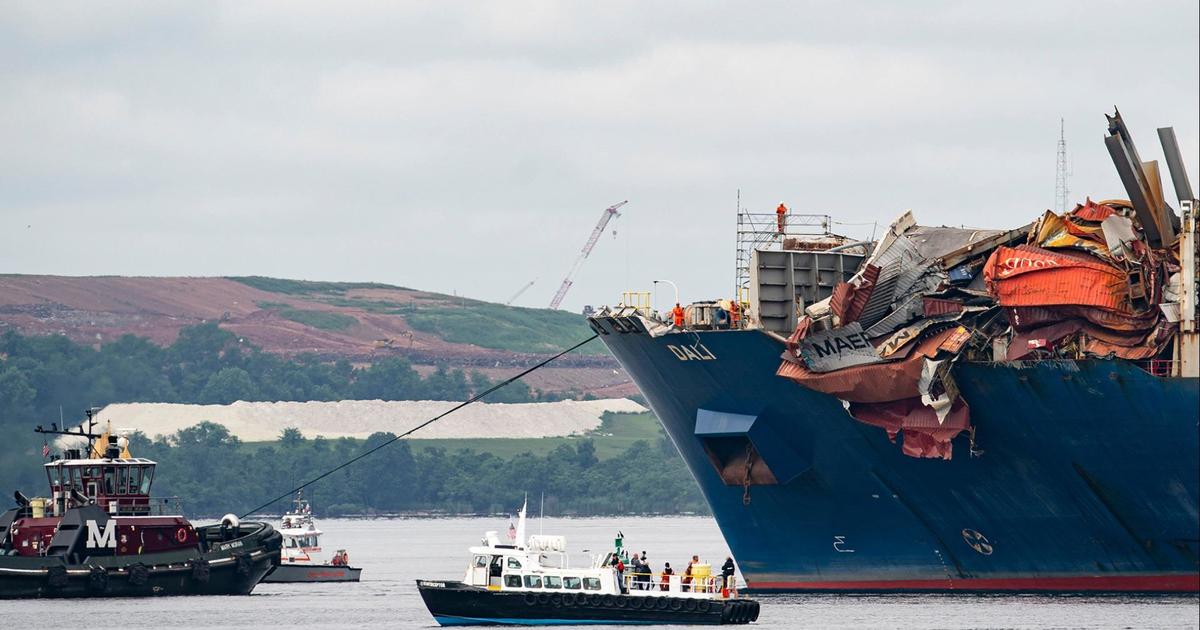 Crews refloat container ship that crashed into Baltimore’s Key Bridge