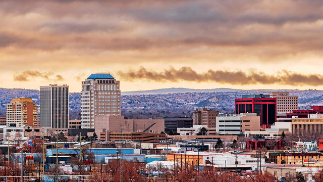 Colorado Springs, Colorado, USA Downtown City Skyline 