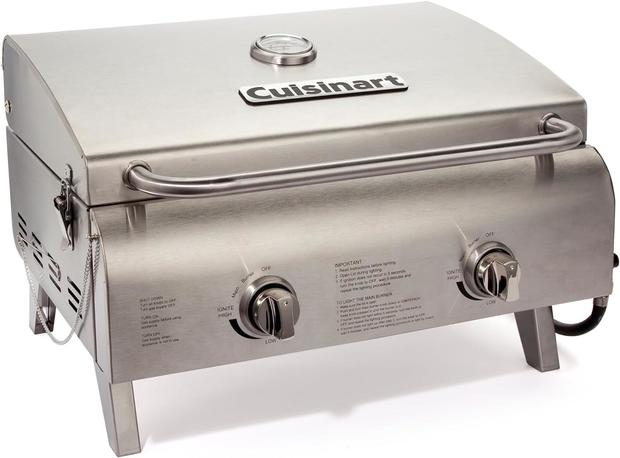 Cuisinart CGG-306 Chef's Style Portable Propane Tabletop 20,000, Professional Gas Gril 