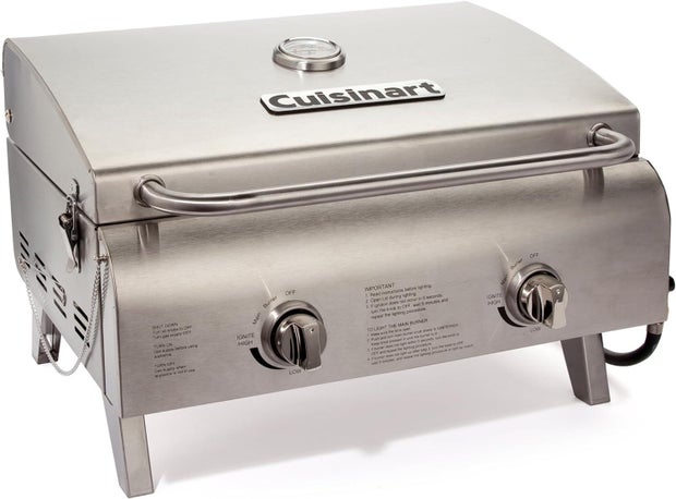 Cuisinart CGG-306 Chef's Style Portable Propane Tabletop 20,000, Professional Gas Gril