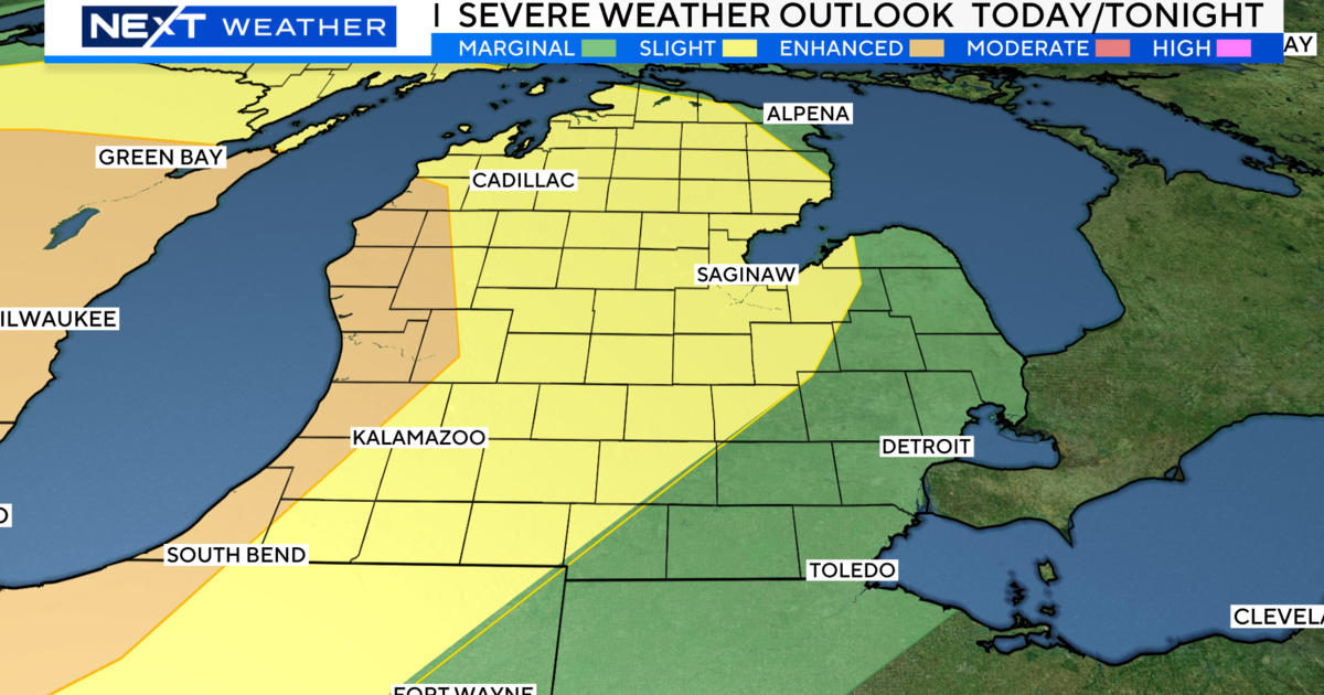Another chance of severe storms in Southeast Michigan on Tuesday