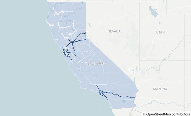 Which California freeways had the most damage claims? Click the map to find out. 