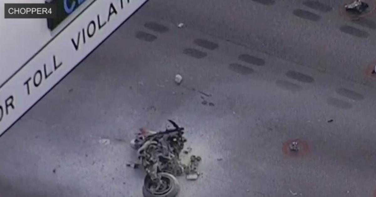 One dead in motorcycle accident on northbound I-95 Thursday morning – CBS Miami