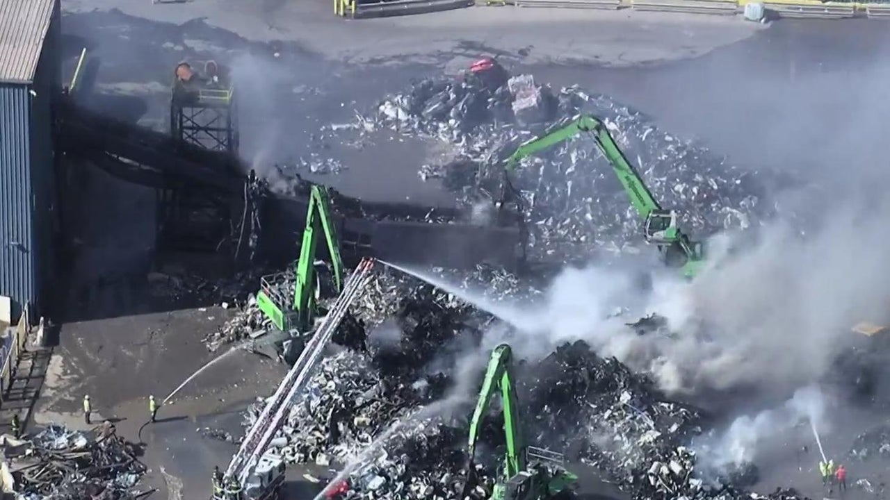 Fire Erupts at Redwood City Metal Recycling Facility