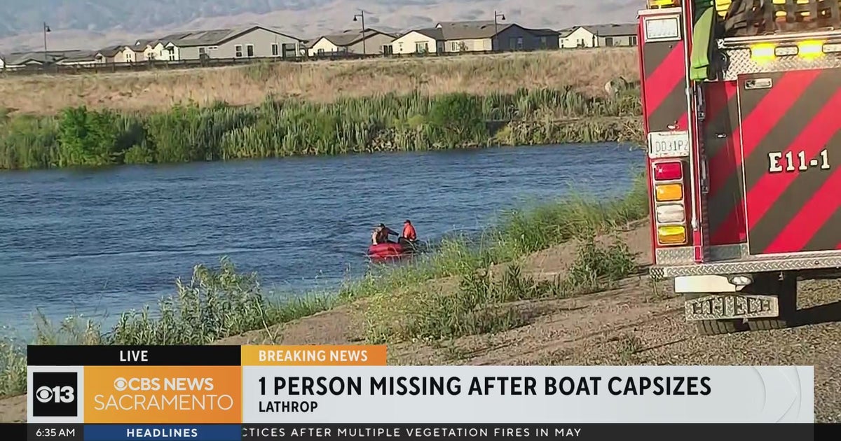 1 person missing after boat capsizes in Lathrop