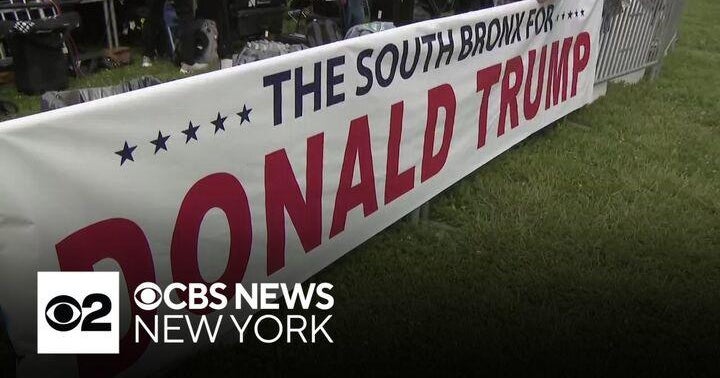South Bronx is gearing up for former President Trump's rally - CBS New York