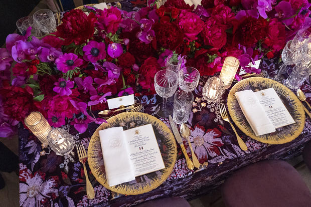 A colorful floral centerpiece at the White House 