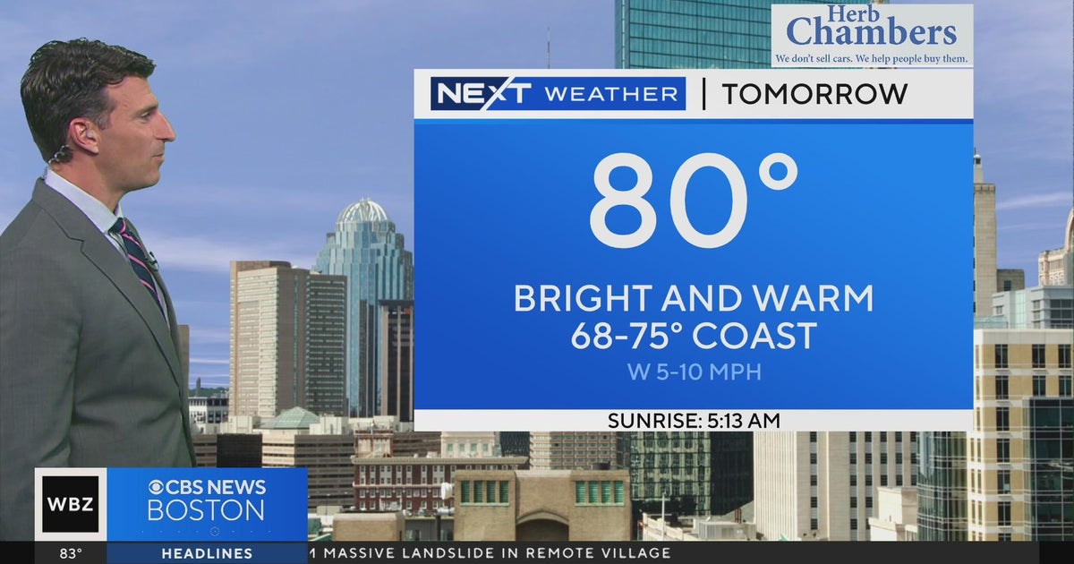 Next Weather: WBZ evening forecast for May 24 - CBS Boston