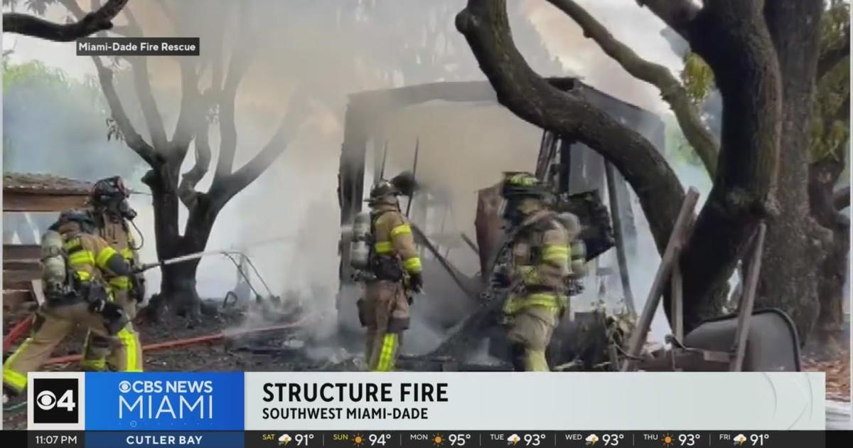 Structure fire in Southwest Miami-Dade