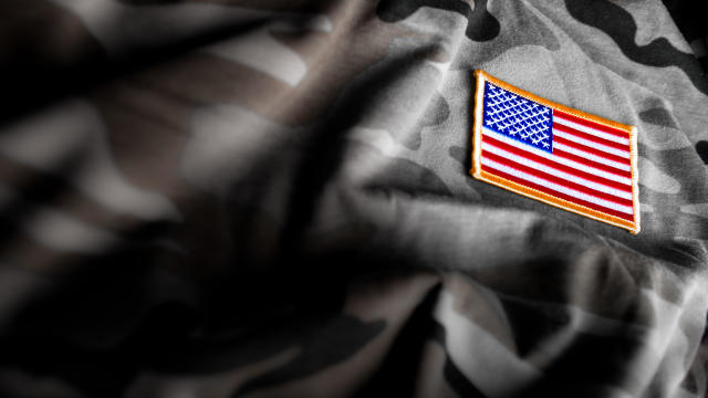 American Flag and Camoflage (Military Series) 