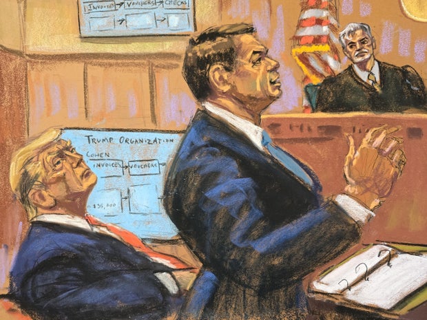 Defense attorney Todd Blanche presents his closing argument at former President Donald Trump's criminal trial in New York on Tuesday, May 28, 2024.