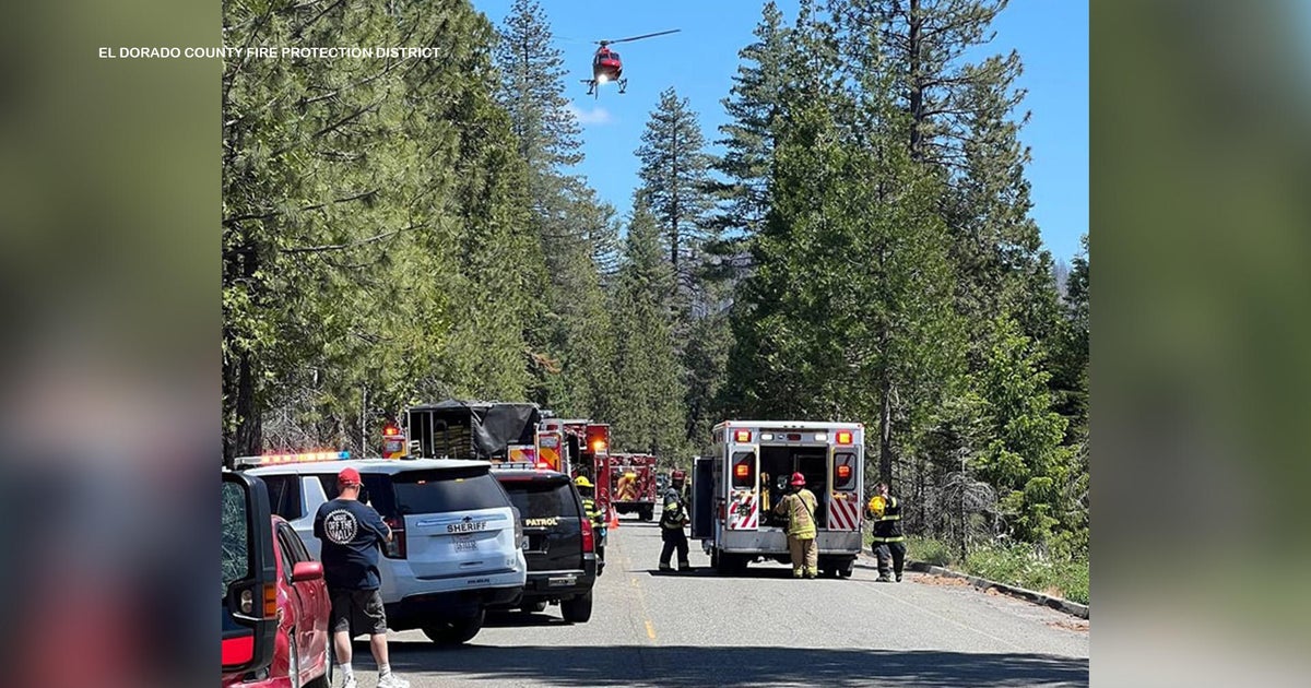 Boy, 14, dies after crashing while driving pickup near Pollock Pines; father and sister hurt