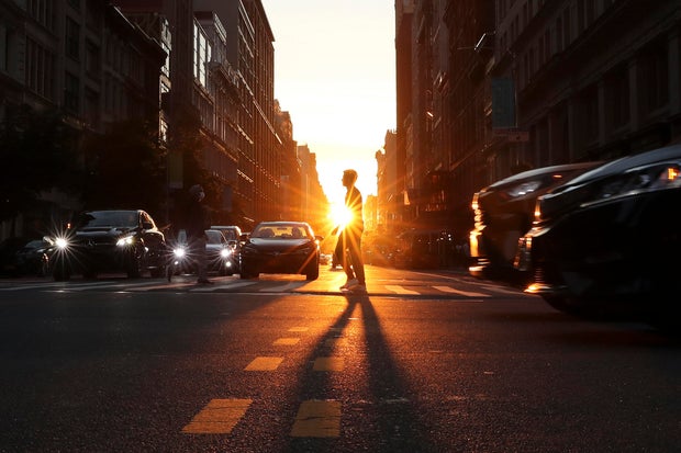 Sunset In New York City