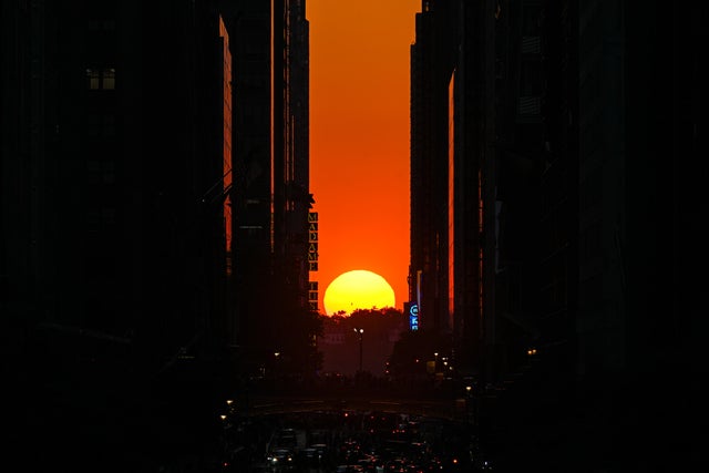 Manhattanhenge in New York City 