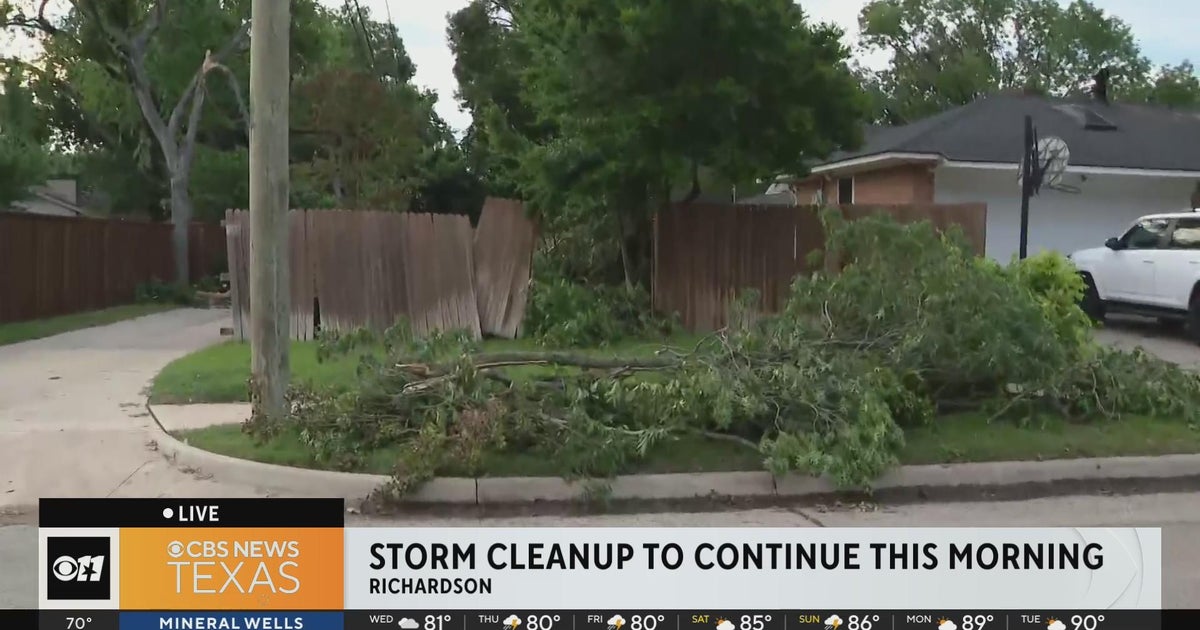 Storm cleanup continues in North Texas after deadly destruction - CBS Texas
