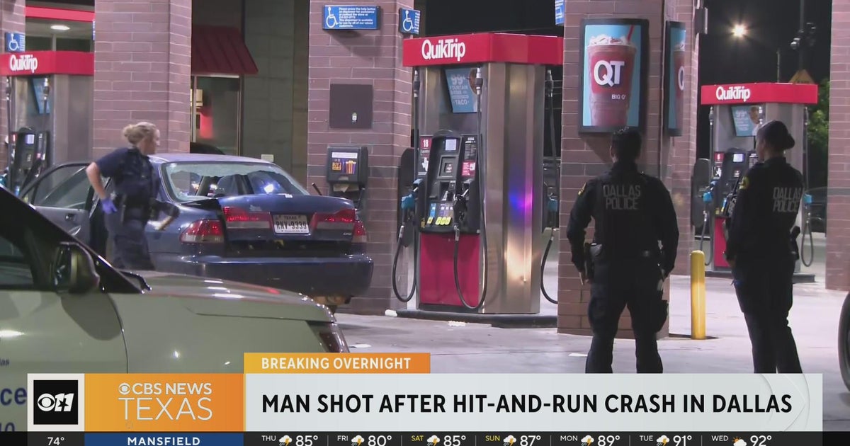 Man shot after hit-and-run crash in Dallas - CBS Texas