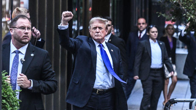 Former President Donald Trump arrives at Trump Tower on May 30, 2024, in New York City. 