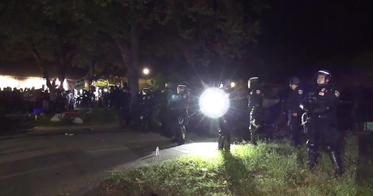 Watch: Pro-Palestinian protesters at UC Santa Cruz face off with police ...