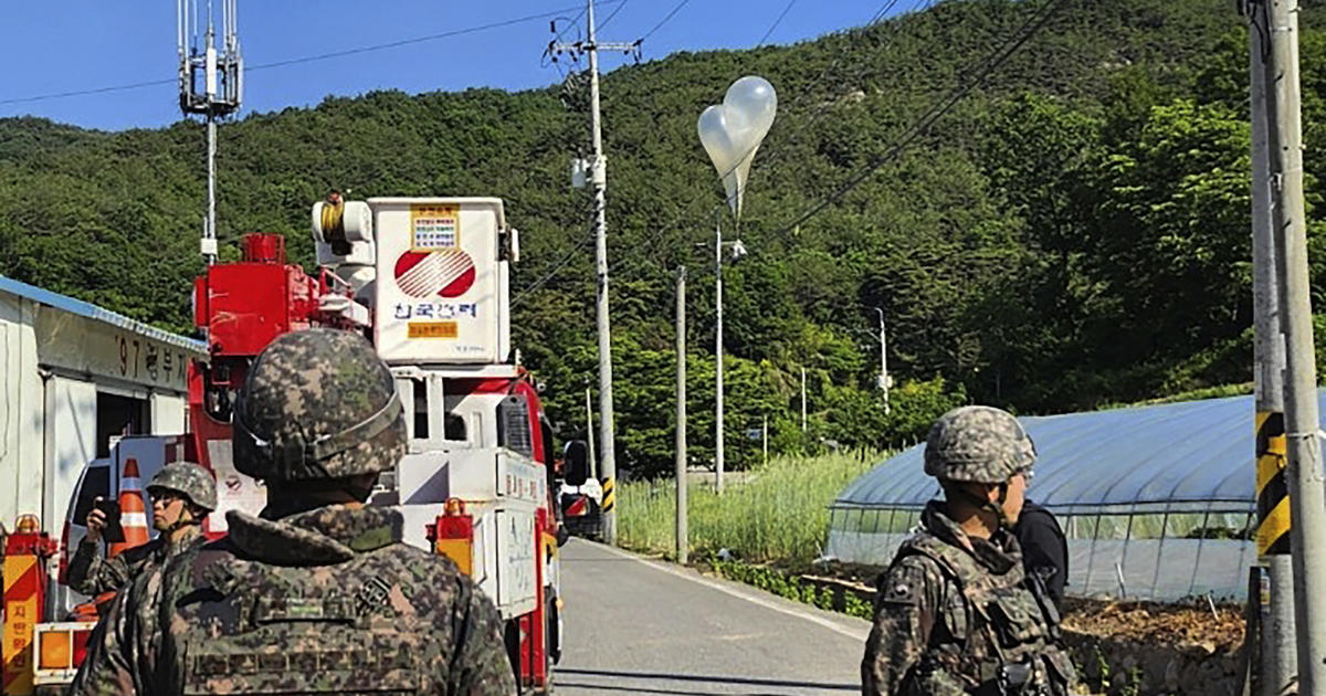 South Korea says North Korea is sending much more balloons carrying rubbish throughout border