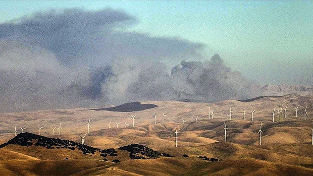 Corral Fire Near Tracy