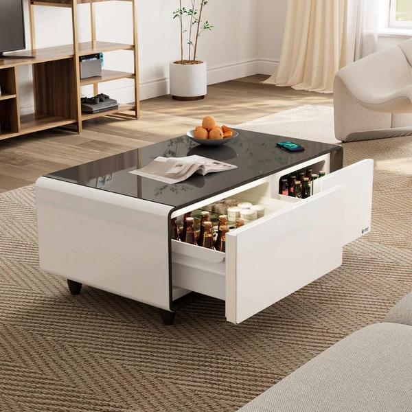 Eureka Ergonomics smart coffee table with fridge