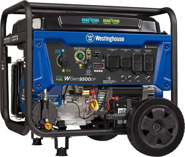Westinghouse 12500 Watt Dual Fuel Home Backup Portable Generator 