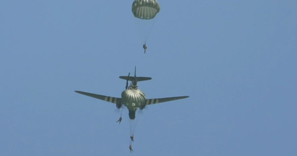 U.S. veterans parachute over France ahead of 80th anniversary of D-Day