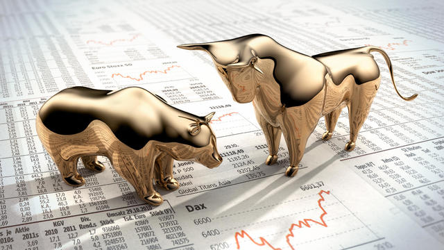 Bull and Bear on stock market prices 