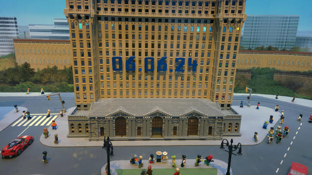 Lego celebrates reopening of Michigan Central Station with display 