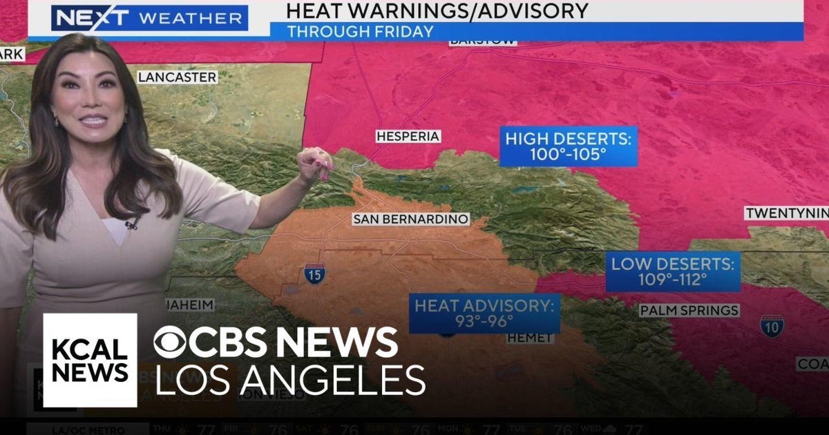 Heat warnings continue for low and high deserts - CBS Los Angeles