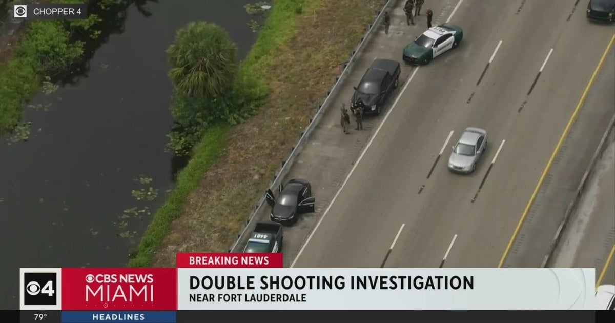 Double shooting under investigation near Fort Lauderdale - CBS Miami