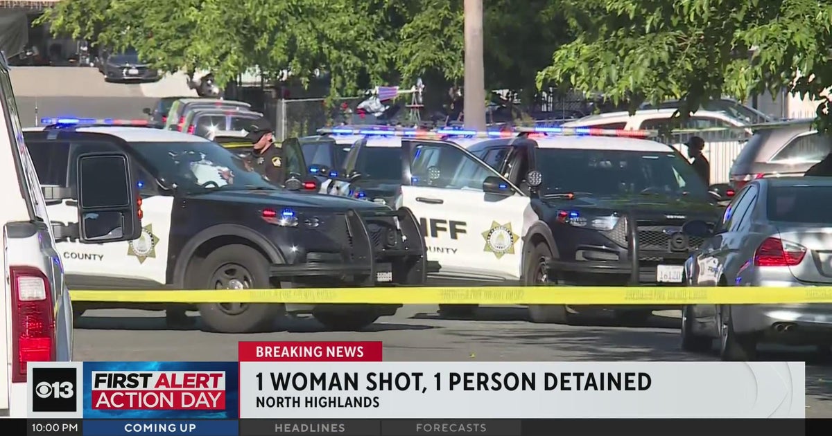 1 woman shot, 1 person detained in North Highlands