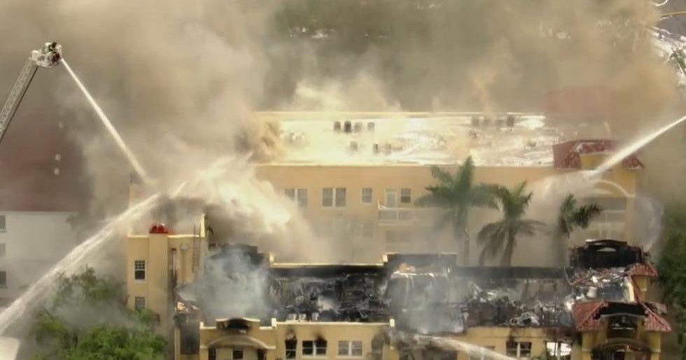Man found shot, massive fire tore through Miami apartment building ...
