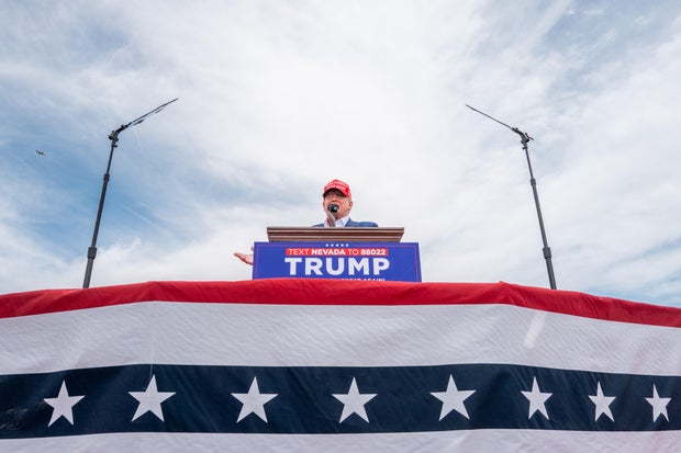Donald Trump holds campaign rally in Las Vegas