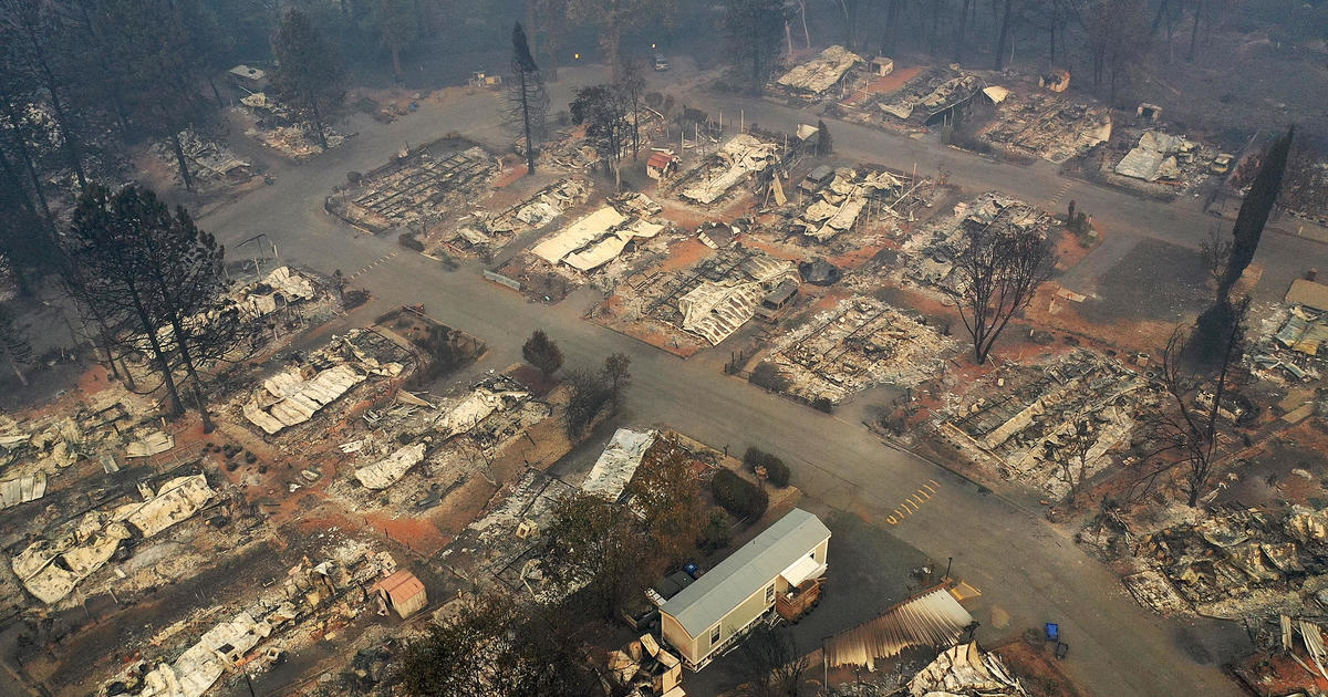 Град Парадайз Калифорния беше почти напълно унищожен при Camp Fire