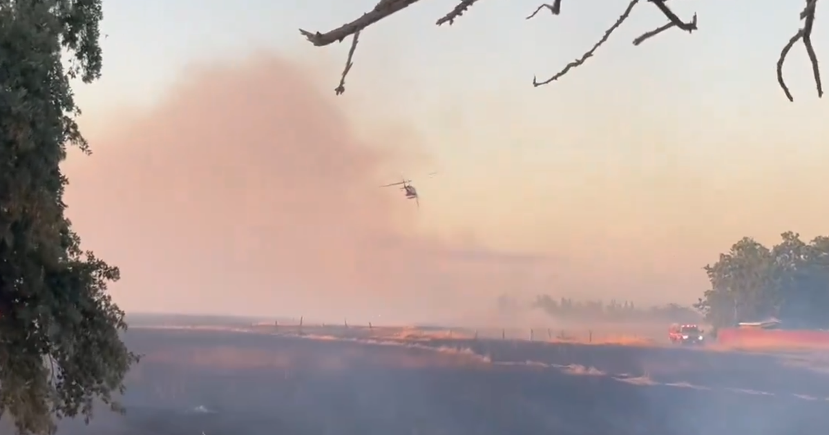 1 person detained after grass fire burns 35 acres in Sacramento County