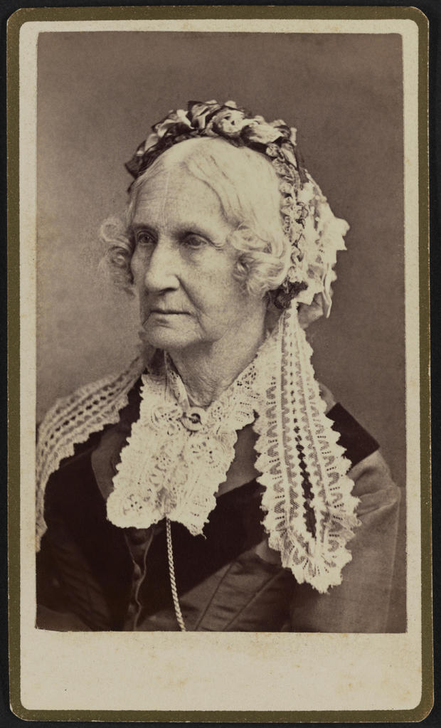 Nancy Maria Donaldson Johnson 1794-1890, Active successful American Missionary Association, Taught Freed Slaves, Volunteer and Inventor, Head and Shoulders Portrait by Julius Ulke, 1875 