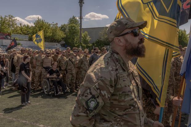 Members of the Azov Brigade in Ukraine 