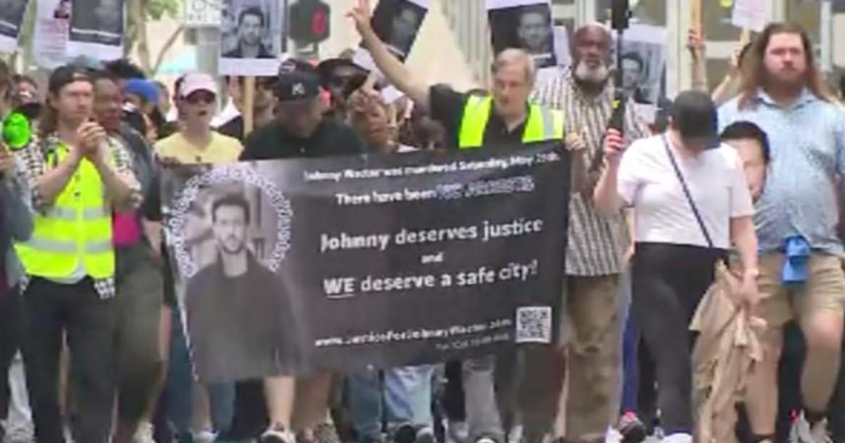 Family and friends of late actor Johnny Wactor march through downtown Los Angeles