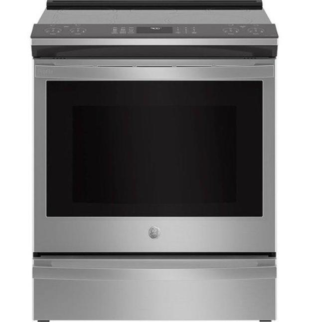 GE Profile 5.3 Cu. Ft. Slide-In Electric Induction True Convection Range with No Preheat Air Fry and Wi-Fi 