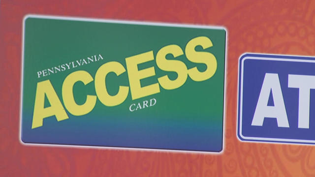 A graphic showing a card that says Pennsylvania Access card 