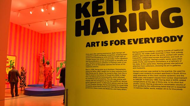 US-ART-EXHIBITION-HARRING-PREVIEW 