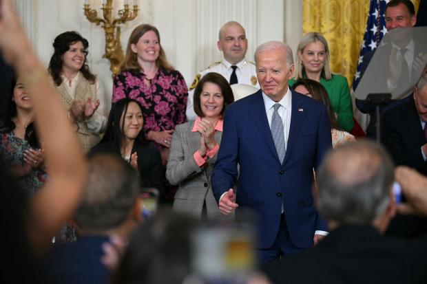 President Biden speaks at the White House in Washington, D.C., on June 18, 2024. 