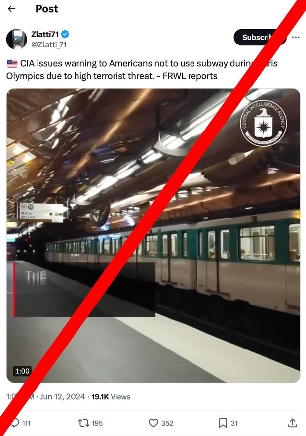 Russia targets Americans traveling to Paris Olympics with fake CIA video